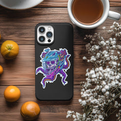 Skull Bucket - Vinyl Sticker - Hobo Lax